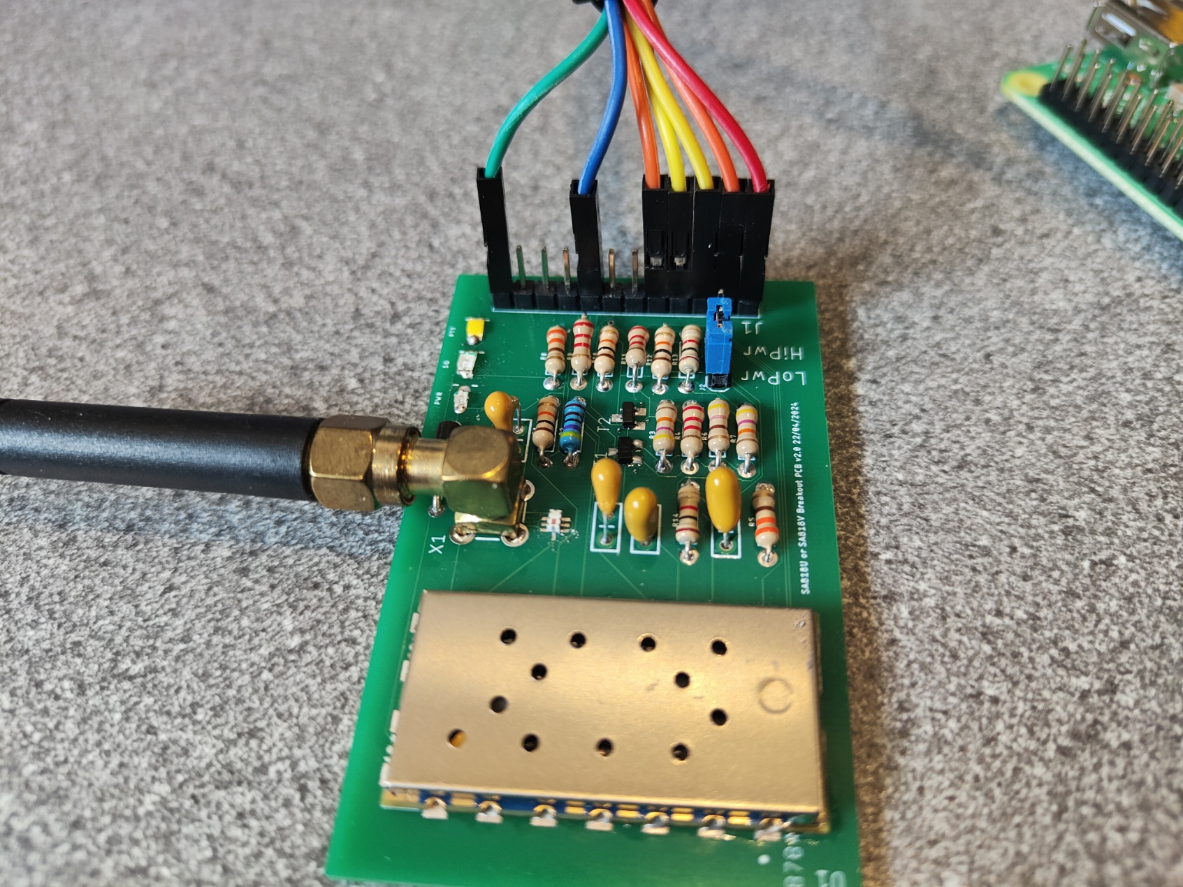 SA818 Module Populated