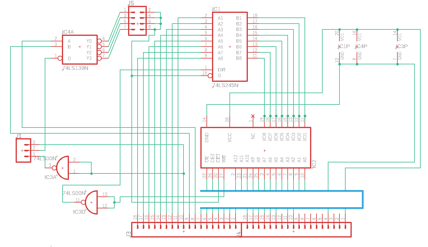 8K Memory PCB Layout